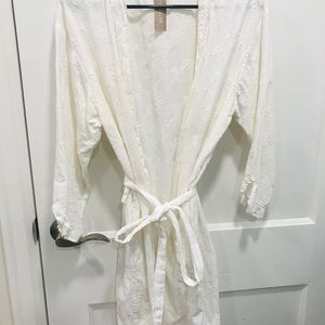 White robe or cardigan